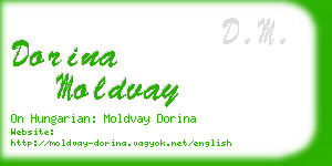 dorina moldvay business card